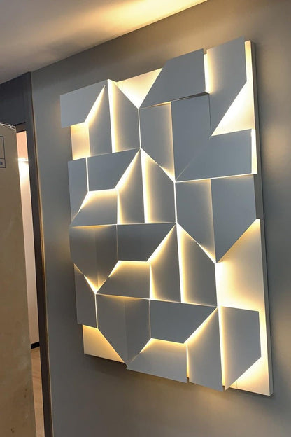 Rechargeable LED Aluminum Wall Sconce in Matte White