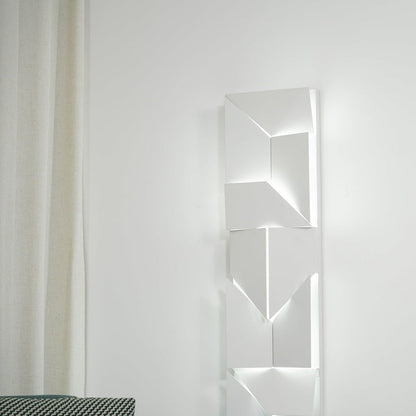 Rechargeable LED Aluminum Wall Sconce in Matte White