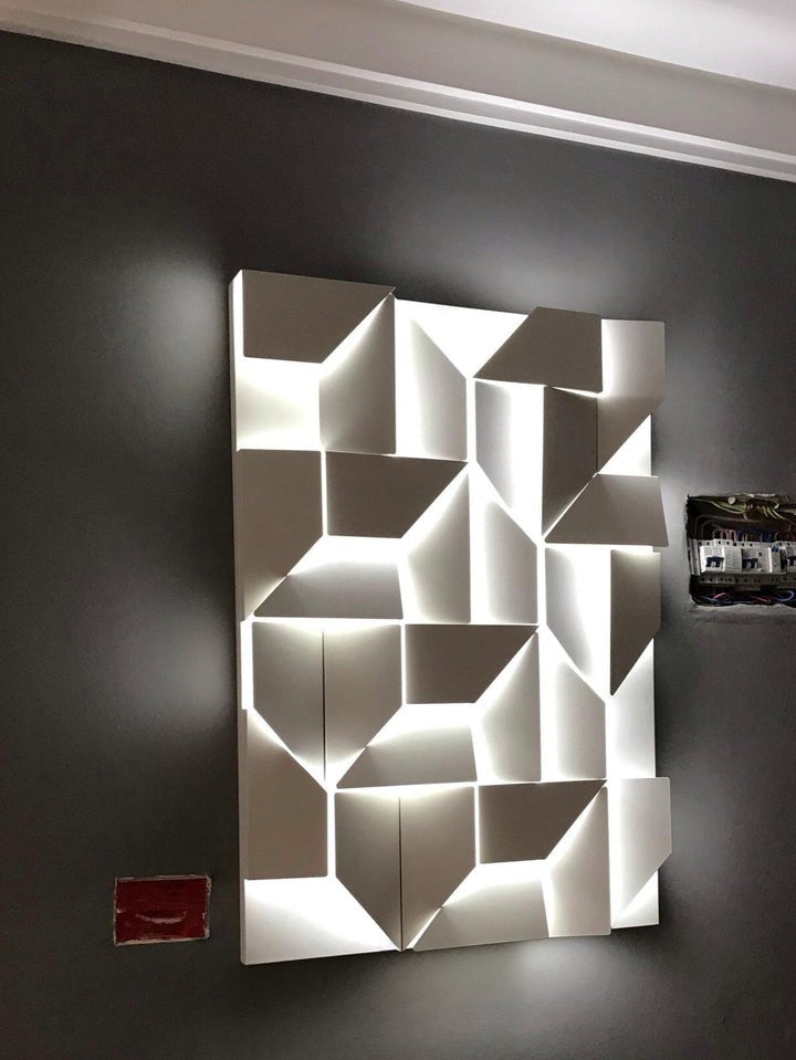 Rechargeable LED Aluminum Wall Sconce in Matte White