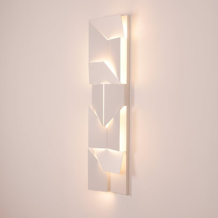 Rechargeable LED Aluminum Wall Sconce in Matte White