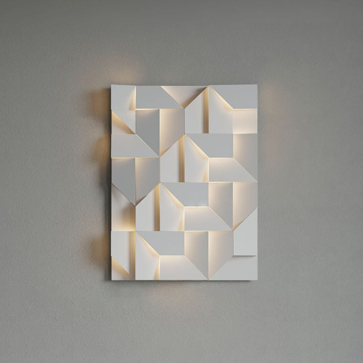 Rechargeable LED Aluminum Wall Sconce in Matte White