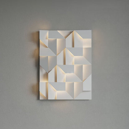 Rechargeable LED Aluminum Wall Sconce in Matte White