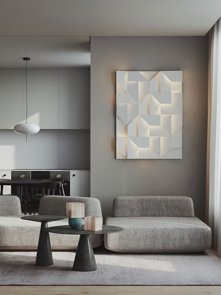 Rechargeable LED Aluminum Wall Sconce in Matte White
