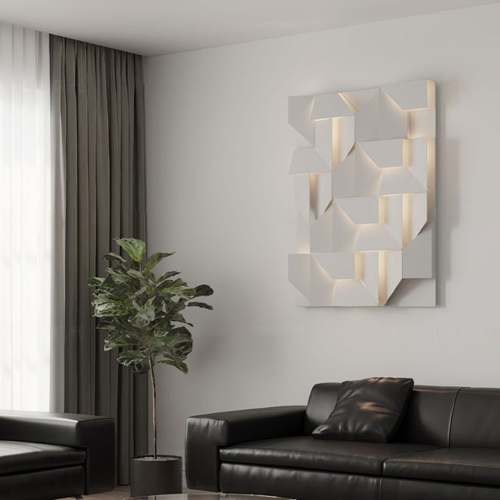 Rechargeable LED Aluminum Wall Sconce in Matte White
