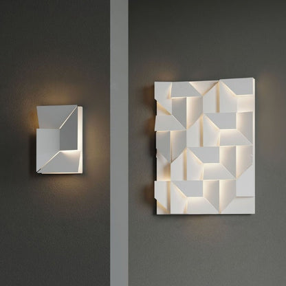 Rechargeable LED Aluminum Wall Sconce in Matte White
