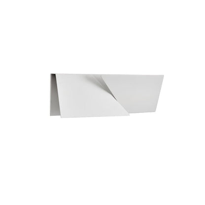 Rechargeable LED Aluminum Wall Sconce in Matte White