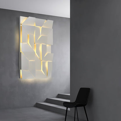 Rechargeable LED Aluminum Wall Sconce in Matte White