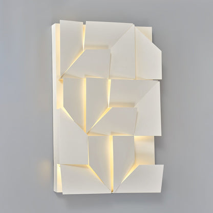 Rechargeable LED Aluminum Wall Sconce in Matte White