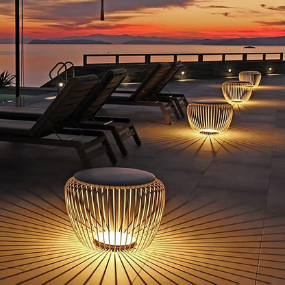 Rechargeable LED Garden Table Lamp – IP65 Portable Outdoor Accent Light