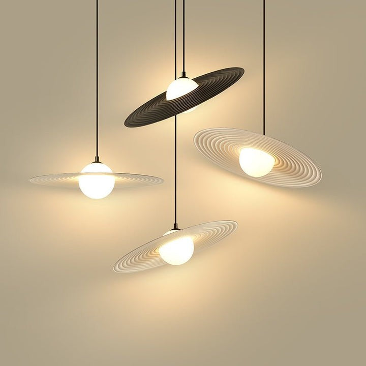 Record-Inspired LED Pendant Light