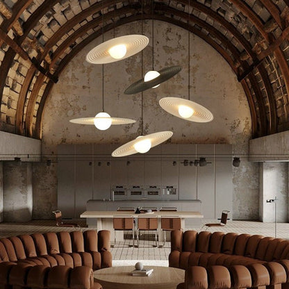 Record-Inspired LED Pendant Light