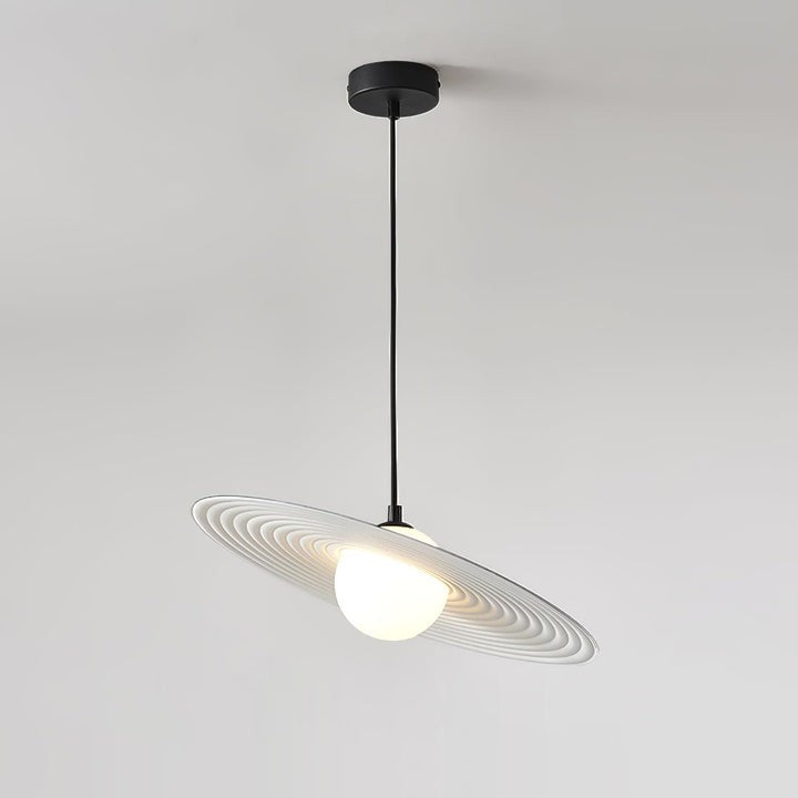 Record-Inspired LED Pendant Light