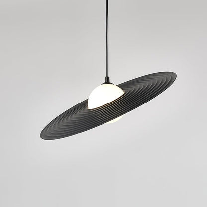 Record-Inspired LED Pendant Light