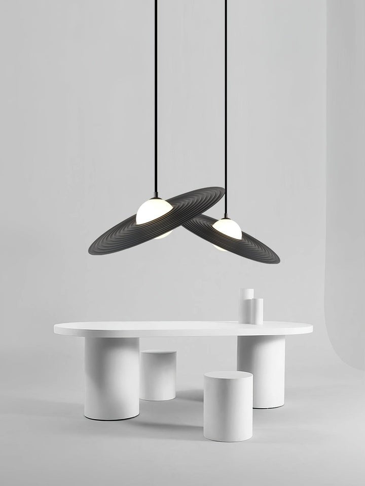 Record-Inspired LED Pendant Light