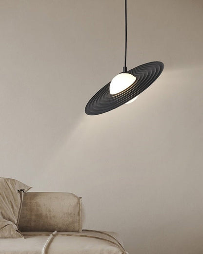 Record-Inspired LED Pendant Light