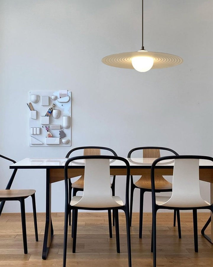 Record-Inspired LED Pendant Light