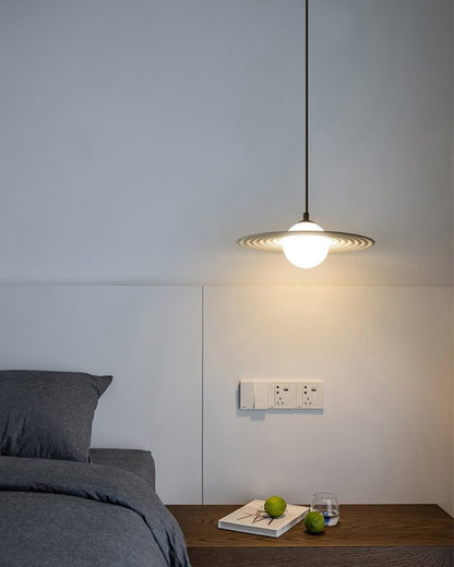 Record-Inspired LED Pendant Light