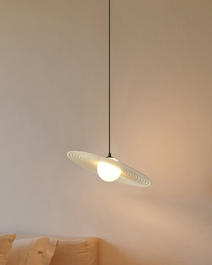 Record-Inspired LED Pendant Light