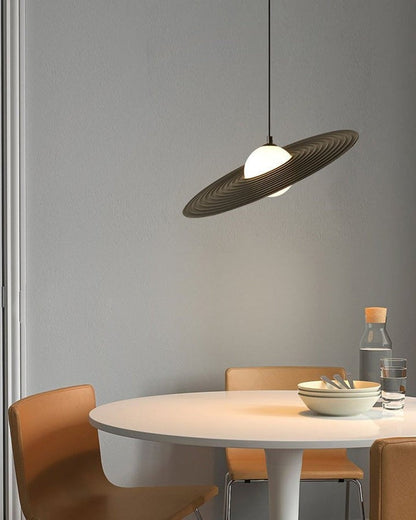 Record-Inspired LED Pendant Light