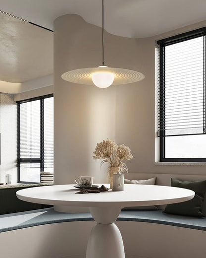 Record-Inspired LED Pendant Light
