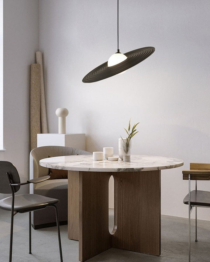 Record-Inspired LED Pendant Light