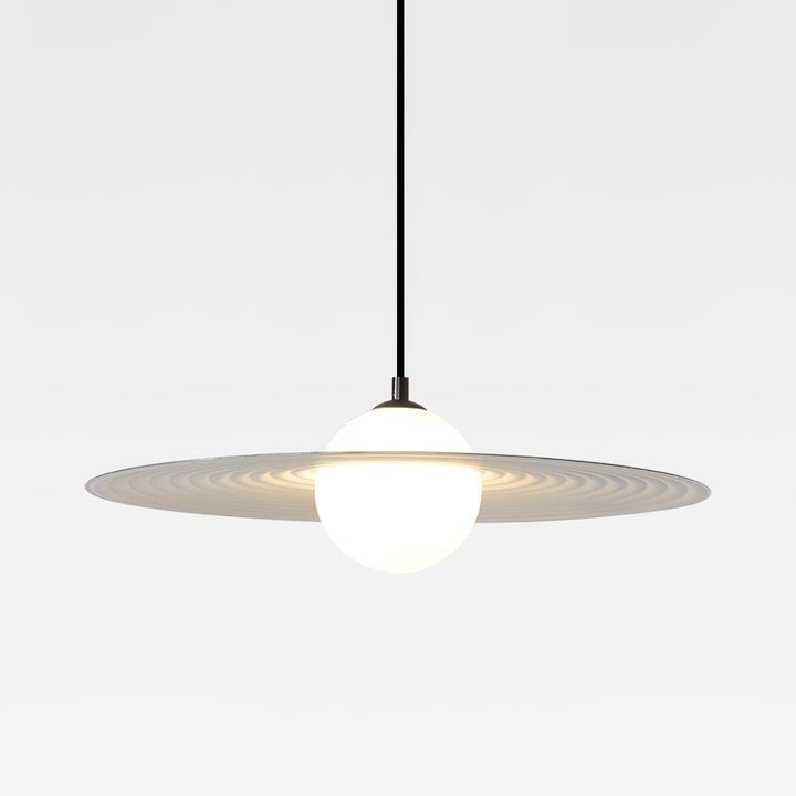 Record-Inspired LED Pendant Light