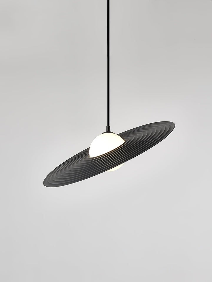 Record-Inspired LED Pendant Light