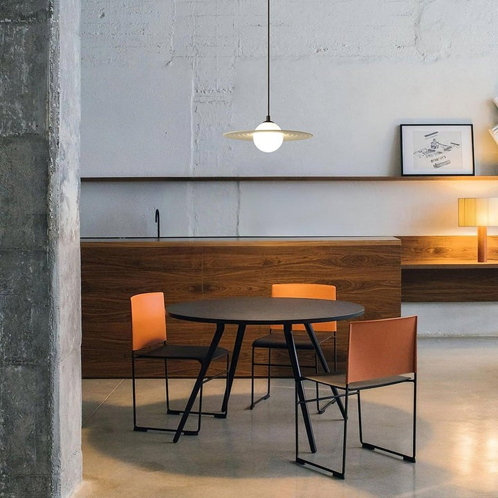 Record-Inspired LED Pendant Light
