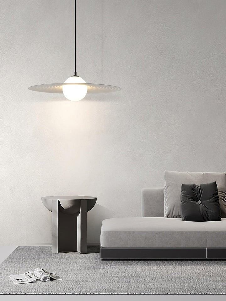 Record-Inspired LED Pendant Light