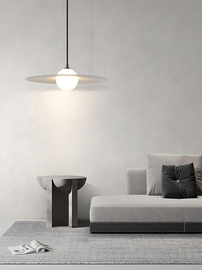 Record-Inspired LED Pendant Light