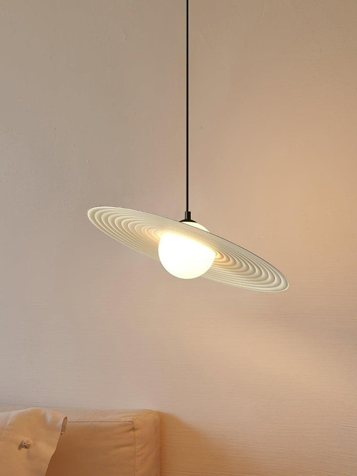 Record-Inspired LED Pendant Light