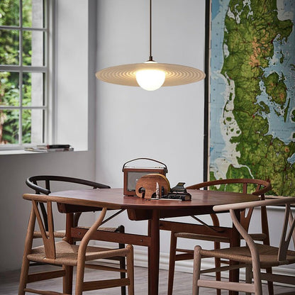 Record-Inspired LED Pendant Light