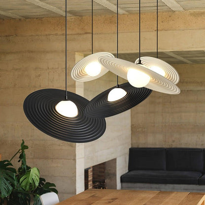 Record-Inspired LED Pendant Light