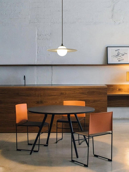 Record-Inspired LED Pendant Light