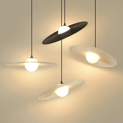 Record-Inspired LED Pendant Light