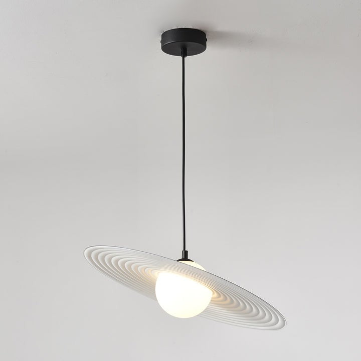 Record-Inspired LED Pendant Light
