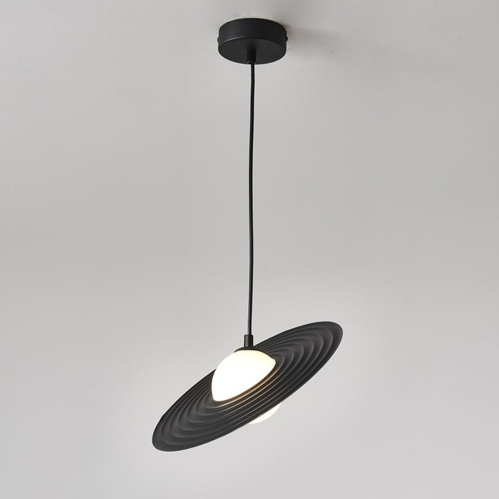 Record-Inspired LED Pendant Light