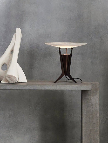 Reflective Alabaster LED Table Lamp