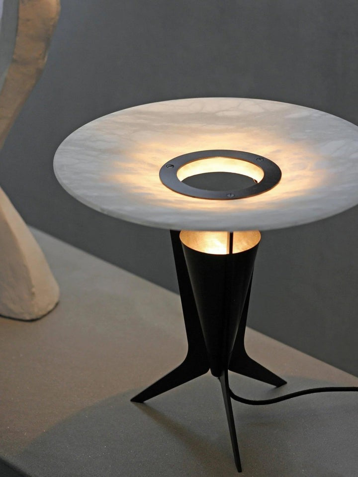 Reflective Alabaster LED Table Lamp