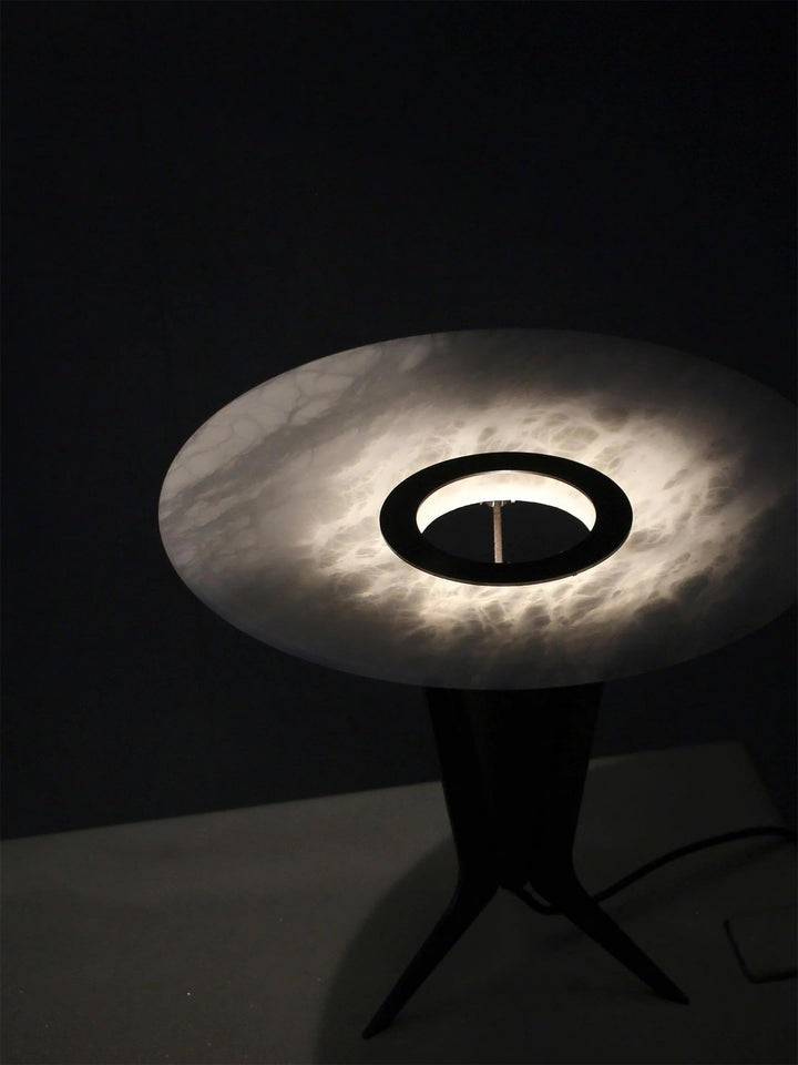 Reflective Alabaster LED Table Lamp