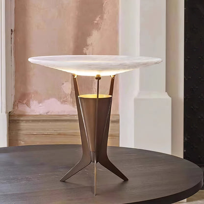 Reflective Alabaster LED Table Lamp