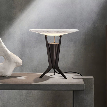 Reflective Alabaster LED Table Lamp