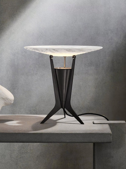 Reflective Alabaster LED Table Lamp