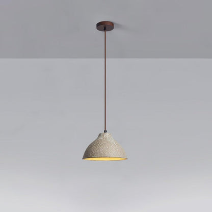 Retro Ceramic Pendant Light with Rustic Wabi-Sabi Finish