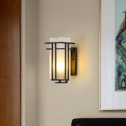 Retro Iron Outdoor Wall Sconce – Rustproof IP65 Wall Light