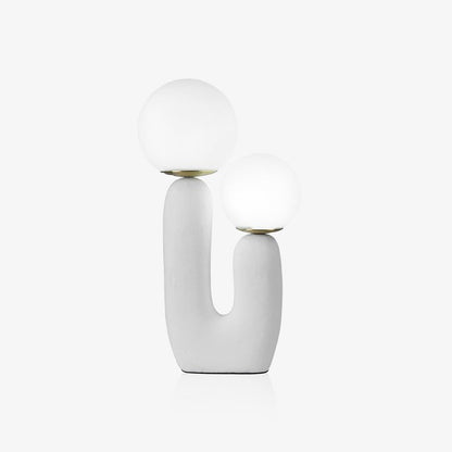 Rough Finish Resin Table Lamp with LED G9 Bulb – Modern Indoor Accent Light