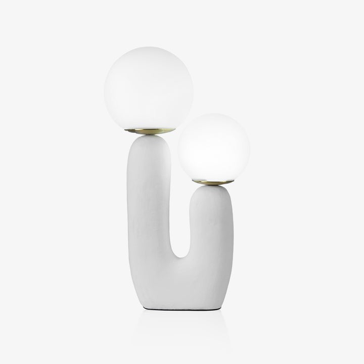 Rough Finish Resin Table Lamp with LED G9 Bulb – Modern Indoor Accent Light