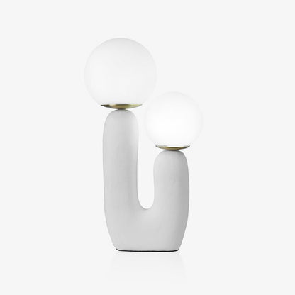 Rough Finish Resin Table Lamp with LED G9 Bulb – Modern Indoor Accent Light