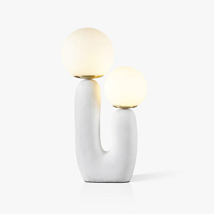 Rough Finish Resin Table Lamp with LED G9 Bulb – Modern Indoor Accent Light