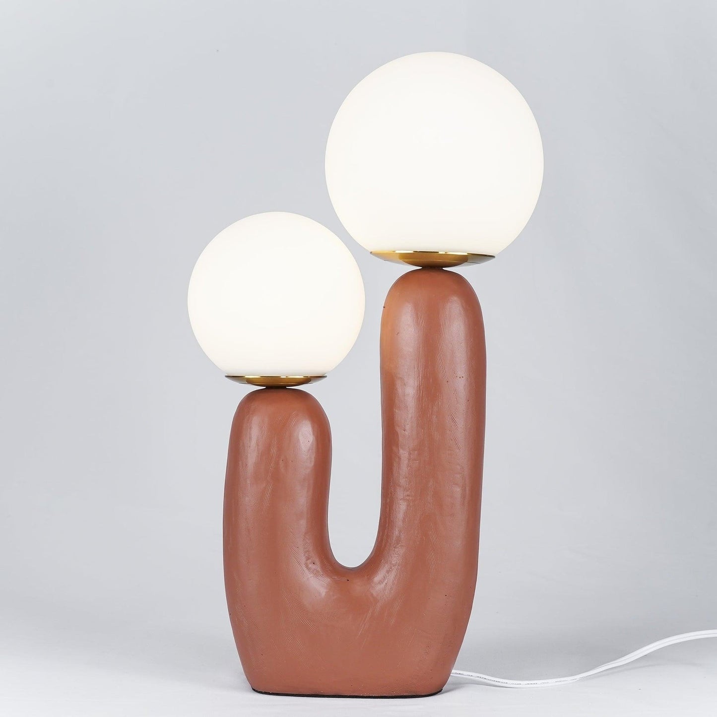 Rough Finish Resin Table Lamp with LED G9 Bulb – Modern Indoor Accent Light